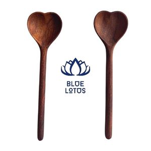 Cucharas de Madera Sostenibles al por Mayor, Cucharas Pequeñas de 5.8 Pulgadas para Miel, Mermelada y Condimentos, Solo Lavar a Mano, Utensilios de Cocina - Product Image 1