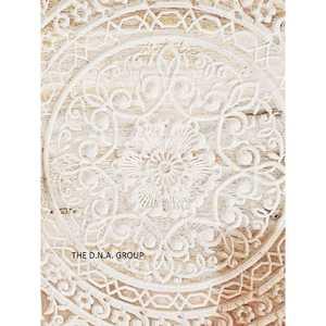 Fleur blanche modèle 1 décoration murale en bois panneau en bois élégant pour la décoration intérieure - Product Image 1