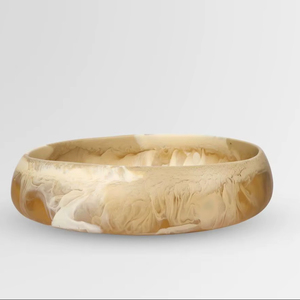 Pequeño tazón de resina hecho a mano con diseño de tortuga y efecto mármol, apto para alimentos, ecológico, moderno y de lujo, para servir en fiestas. - Product Image 1