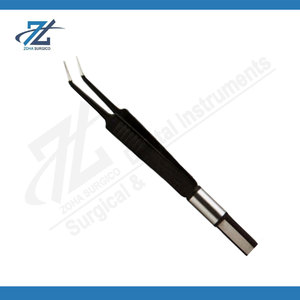 Pinces bipolaires antiadhésives européennes pour bijoutier # 5 instruments chirurgicaux réutilisables en acier inoxydable de qualité supérieure à pointe angulaire fine, fabriqués au Pakistan - Product Image 5
