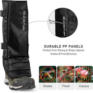 Polainas de Nylon Ajustables e Impermeables al por Mayor |   Protección Duradera para Botas de Nieve |   Equipo para Senderismo, Caza y Escalada al Aire Libre - Product Image 3