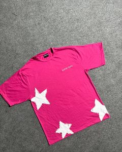 T-shirt court surdimensionné personnalisé pour hommes, épaules tombantes, coton lourd, col rond, coupe carrée, patch brodé avec applique 100% coton - Product Image 1