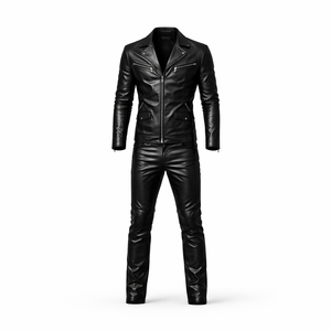 Costume en cuir de vachette véritable de qualité supérieure pour hommes – Équipement de protection haute performance avec cuir respirant et durable - Product Image 4