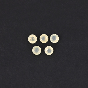 Piedra Preciosa Natural de Prehnita Suelta, 2.5 Quilates, Redonda, 5x5 mm, Cabujón, Origen ZA, Gemas Ishu para Joyería |   5 Piezas - Product Image 2