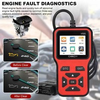 Escáner OBD2, Lector de Códigos de Auto, Herramienta de Diagnóstico del Motor, Datos en Tiempo Real, Pantalla a Color con Sensor O2, EVAP, Voltaje de Batería