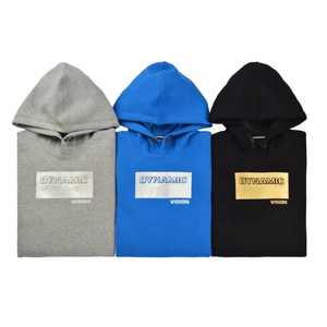 Sweat à capuche unisexe personnalisé pour l'hiver, 100% coton polaire, imperméable, respirant, coupe classique, doublure en satin, impression en relief, poche - Product Image 2