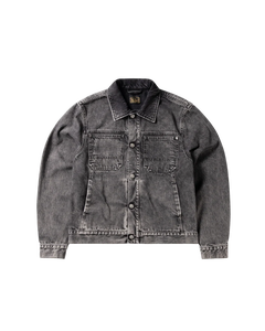 Blousons en jean slim délavés et vieillis, style vintage, décontractés et habillés, 100 % coton, lavage personnalisé, haute qualité, tendance - Product Image 1