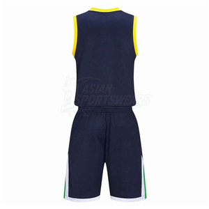 Uniforme de basket-ball respirant de haute qualité avec logo personnalisé imprimé, disponible en plusieurs tailles et couleurs, parfait pour les équipes professionnelles - Product Image 3