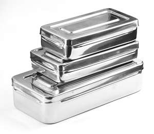 Contenedor de Esterilización para Instrumentos Quirúrgicos Med Impact Instruments, Tapa de Acero Inoxidable, Autoclavable, para Hospitales y UCI - Product Image 1