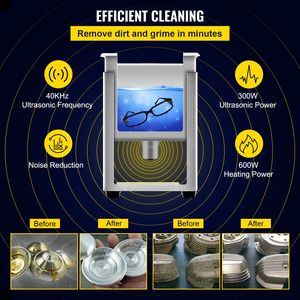 Pulitore a Ultrasuoni Professionale da 15L con Riscaldatore da 600W e Timer Digitale da 360W per Laboratorio e Pulizia di Componenti - Product Image 3