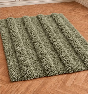 Tapis en laine à poils longs noués à la main, tapis de luxe faits à la main en laine pour salon, tapis shaggy de luxe faits à la main en laine - Product Image 3
