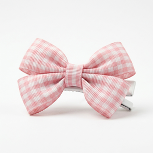 ริบบิ้นโกรเกรนลายตารางสีชมพู ขนาด 15 มม. ผลิตจากโพลีเอสเตอร์ 100% สำหรับตกแต่ง ทำโบว์ผูกผม ห่อของขวัญ และตกแต่งบรรจุภัณฑ์ ขายส่ง - Product Image 5