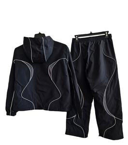 ชุดวอร์มผ้าไนลอนสำหรับวิ่งชุดกันลมสำหรับผู้ชายเสื้อแจ็คเก็ตกันลมมีซิปสำหรับออกกำลังกายกันลมออกแบบโลโก้ได้ตามต้องการ - Product Image 2