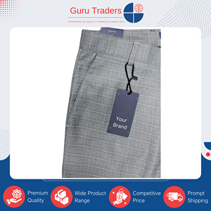Pantalones Formales Clásicos de Corte Ajustado para Hombre, Tejidos con Material de Poliéster y Viscosa de Origen Indio, Muy Solicitados para Compradores al por Mayor - Product Image 2
