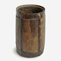 Pot Bunga Kayu Tradisional untuk Rumah, Tahan Lama, Finishing Alami, Desain Bundar, KAMAL ART and CRAFT, Kapasitas 10kg