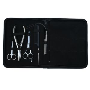 Professional Hair Extension Tools Kit Microbeads Plier Loop Tool Barber Mini Scissor Parting Finger <b>Needle</b> Sectioning Clips Kit - Product Image 5
