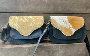 Sac à main en fourrure de vachette naturelle sac à bandoulière en cuir occidental sac à main polyvalent sac à main en cuir véritable de haute qualité pour femmes - Product Image 6