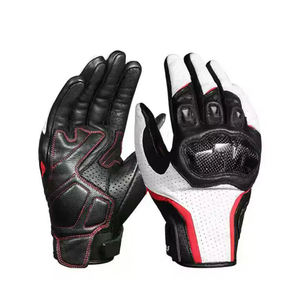 Professional Winter Motorbike Racing <b>Gloves</b> Black Nylon Half Finger Touchscreen Compatible Waterproof Self Heating Breathable - Product Image 4