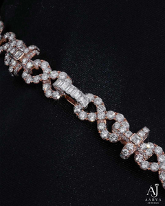 Collar de Cadena Cubana de Plata de Ley 925 con Moissanita, Diseño de Cruz con Incrustaciones, Bañado en Rodio, Unisex, Regalo de Compromiso - Product Image 6