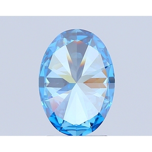 Diamant de laboratoire ovale taille brillant 2 carats bleu vif fantaisie SI1 avec certificat IGI, couleur D-F, clarté VVS-VS, personnalisable - Product Image 4