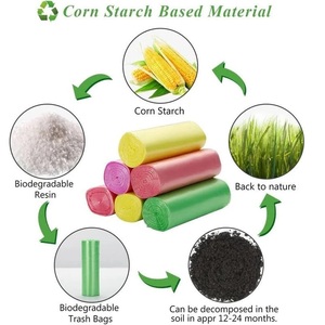 Sacs poubelles biodégradables, lot de 3, en amidon de maïs, pour hôpital, d'un fabricant et fournisseur indien - Product Image 2