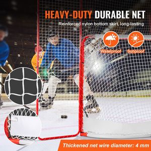 Set Portatile di Porte da Hockey da 72 Pollici per Allenamento Professionale, Rete in Acciaio con Bersagli per Hockey su Strada, Attrezzatura per Hockey su Pista Indoor e Outdoor - Product Image 4