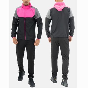 Ensemble de survêtement unisexe personnalisé avec logo imprimé, en coton tricoté 100 %, léger, à capuche, pour l'hiver, de qualité supérieure - Product Image 1