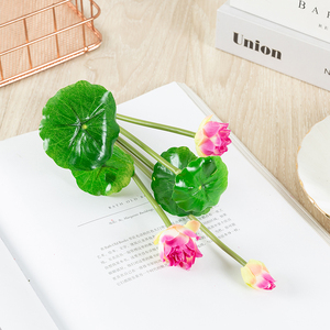 Petite Fleur de Lotus de Sommeil en Plastique Décor à la Maison pour Noël pour Salon Bouddha Hall ou Étang Poisson pour Réservoir - Product Image 2
