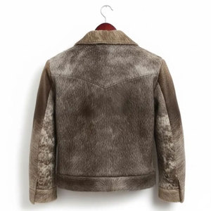 Chaqueta de Cuero Acolchada de Piel de Vaca Personalizada de Alta Calidad con Botones y Cierre de Cremallera, Transpirable, Ecológica, de Capa Gruesa para Invierno 2026 - Product Image 2
