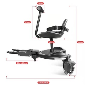 Poussette bébé avec siège, nouvelle conception durable à prix réduit, répondant aux normes EN, universelle, assemblage sécurisé, verrouillage pour fixation à la poussette. - Product Image 6