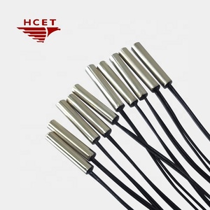 <strong>Stainless</strong> <strong>Steel</strong> Waterproof <strong>NTC</strong> Thermistor <strong>Temperature</strong> <strong>Sensor</strong> Probe 10K Ohm 3950K Custom Cable for 3D Printer OEM - Product Image 1