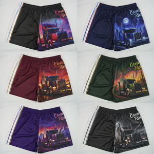 Pantalones cortos con estampado de atracciones de carnaval para hombre, pantalones cortos transpirables para correr en el gimnasio, de secado rápido y cómodos - Product Image 4