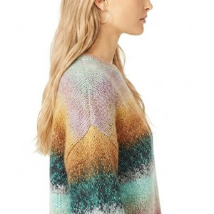 Tops de Punto para Mujer, Tejidos con Material de Algodón Personalizado, Manga Larga, Moda Otoñal, Venta Caliente - Product Image 5