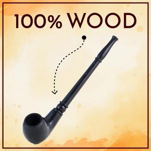 Pipa de Fumar de Madera Tallada a Mano, Pipa de Tabaco de Madera Natural, Regalo Tradicional Hecho a Mano para Club o Bar - Product Image 6
