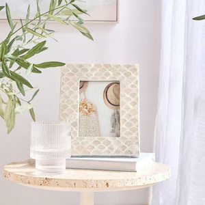 Beautiful Handcrafted Finish for Displaying Photos Artwork and Memorable Moments Elegant Exquisite Capiz <b>Picture</b> <b>Frame</b> - Product Image 2