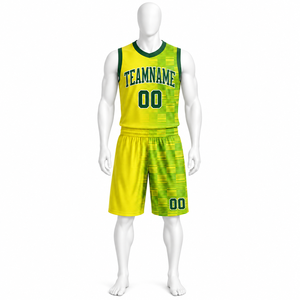 Uniforme de basket-ball pour hommes, personnalisé, sublimé, grande taille, imprimé, respirant, à séchage rapide, sans manches, 100% polyester - Product Image 4