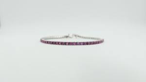 Bracelet tennis fantaisie en diamant noir, argent sterling, cadeau de luxe pour les occasions festives au meilleur prix - Product Image 2