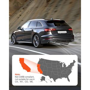 Convertitore Catalitico Universale a 2 Pezzi ad Alto Flusso per Auto, Ingresso/Uscita da 2,5 Pollici, Sostituzione Diretta con Porta O2 - Product Image 4