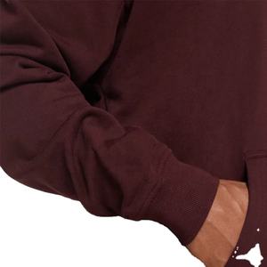 Sudadera con capucha de gran tamaño para hombre con logotipo bordado personalizado, ropa de calle, Sudadera con capucha lisa de alta calidad 2026 - Product Image 3