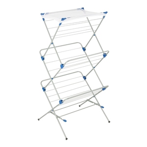 Luxury design 3 tier foldable clothes drying rack tiered laundry indoor portable drying stand customization available - Product Image 4