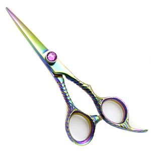 Tijeras de Corte de Pelo Profesionales KOUNAIN de 7.0'' para Diestros, Rectas y Afiladas, Mango de Acero Inoxidable, Color Dorado Plasma - Product Image 4