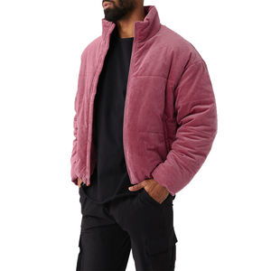 Veste d'hiver matelassée pour homme de haute qualité avec logo personnalisé OEM, veste matelassée noire avec motif patchwork, garde au chaud - Product Image 3