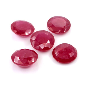 Rubis naturels de Bangkok, ronds calibrés de 12 mm, pierres précieuses de rubis naturelles facettées pour la fabrication de bijoux, prêtes à l'emploi - Product Image 4