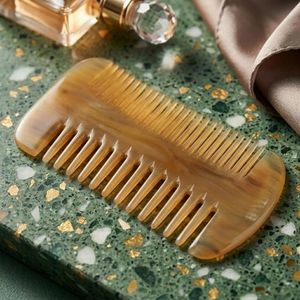 Peine de Cuerno de Búfalo Natural Ecológico, Peine para el Cabello de Uso Doméstico, Peine para Barba de Estilo Clásico con Logotipo Personalizado de Curio Craft - Product Image 5