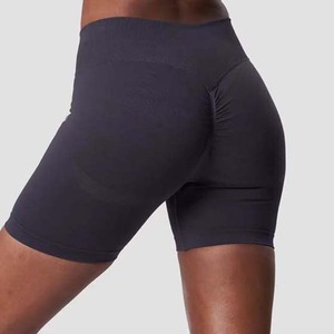 Exercise Training Fitness Shorts Women <b>Seamless</b> Knit Women's Gym Shorts Compression Fit Wholesale Fitness <b>Clothing</b> Manufacturer - Product Image 2