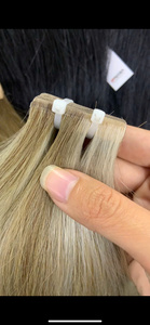 Extensiones de cinta de pelo Remy vietnamita al por mayor, 100g, colores oscuros y claros, 60cm de longitud, máquina, paquetes de trama Doble - Product Image 6