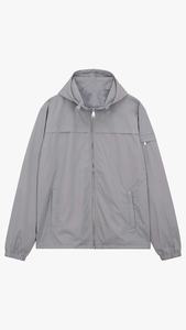 Veste coupe-vent à capuche pour homme, style streetwear, col montant zippé, respirante, coupe-vent, décontractée, pour l'extérieur - Product Image 5