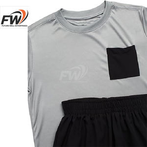 Ensembles de T-shirts d'été en coton respirants pour hommes, style décontracté streetwear, prix abordable / Ensemble T-shirt d'été pour hommes - Product Image 6