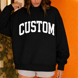 Sweat-shirt oversize à col montant pour femme, coupe décontractée moderne, doux, pour l'hiver, style streetwear - Product Image 1