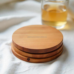 Sous-verres en bois faits à la main pour décor de bureau à domicile Protection de table rustique naturelle pour tasses à café et thé Fournisseur en vrac de l'Inde - Product Image 5
